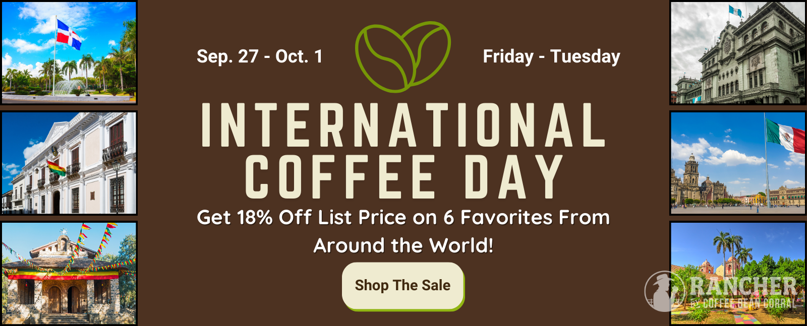 Get 18% Off List Price on 6 Favorites From Around the World!